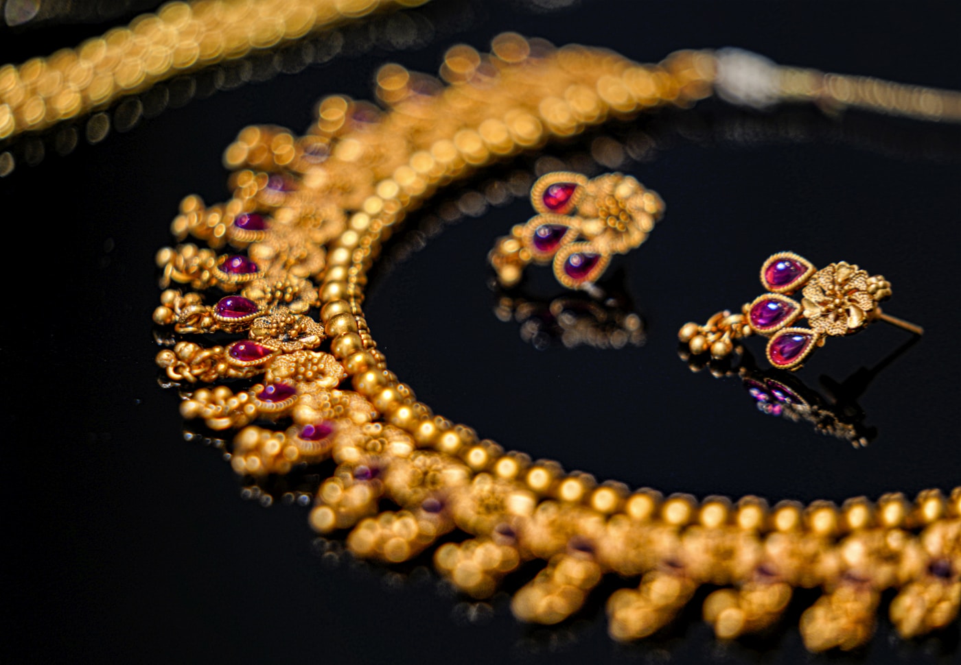 Collier statement doré