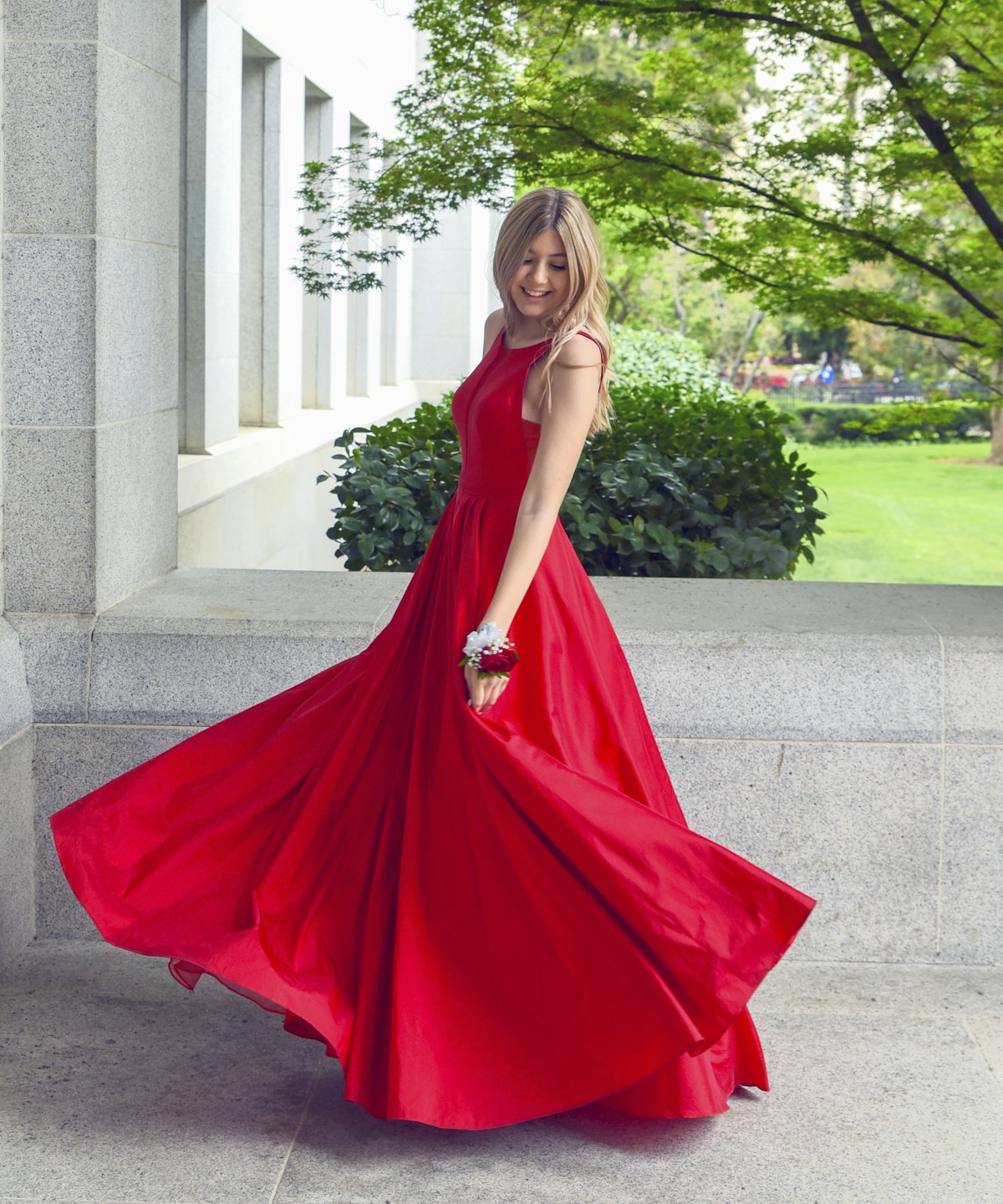 Robe midi satin — miniature 2